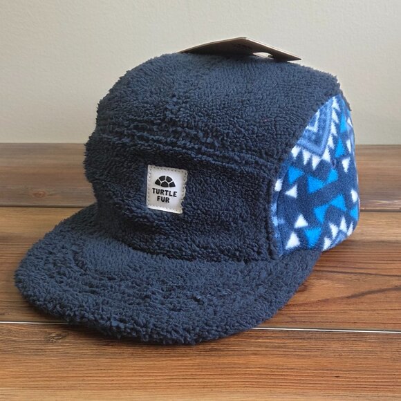 Turtle Fur Art 5 Panel Fleece Aztec Pattern Hat Cap Unisex - Picture 3 of 9